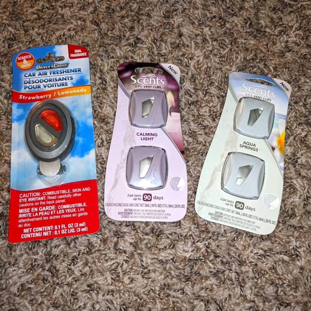NEW! Car Air Fresheners (lot of 3pks)